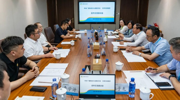 爱游戏在线(中国)集团与中央广播电视总台国际在线交流战略合作事宜