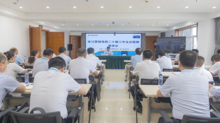 陆世杰到爱游戏在线(中国)集团宣讲党的二十届三中全会精神